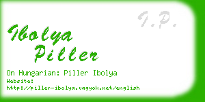 ibolya piller business card